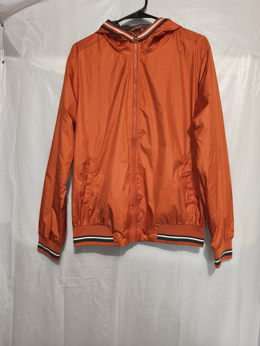 TOTTO Orange Hooded Lightweight Jacket